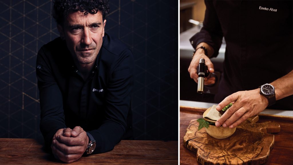 un gran conversador Eneko Atxa es un excelente representante de la evolución de la cocina española. Sin perder de vista el legado recibido de la tradición hace su propia aportación desde el conocimiento adquirido... y es un gran comunicador de ideas y valores.