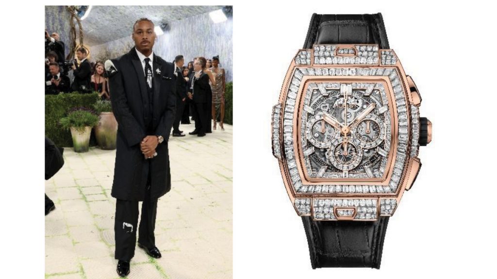 Justin Jefferson luce el Hublot Spirit of Big Bang High Jewelry King Gold 42mm
Crédito de Foto: John Shearer / Wirelmage / Getty Imágenes; Foto por Hublot